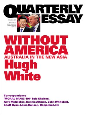 cover image of Quarterly Essay 68 Without America